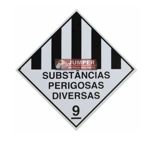 PLACA SUBSTANCIAS PERIGOSAS DIVERSAS 9