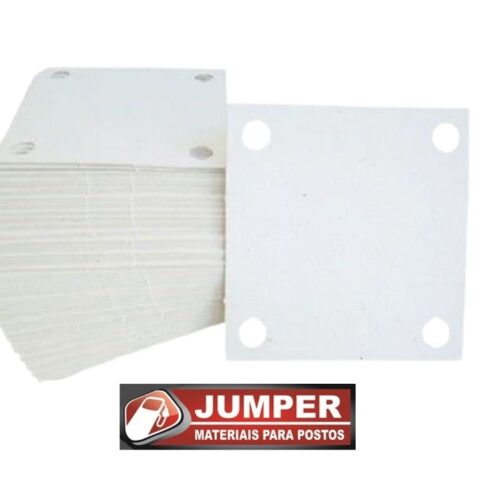 PAPELÃO FILTRANTE 7X7CM 4 FUROS FILTRO PRENSA 10KG