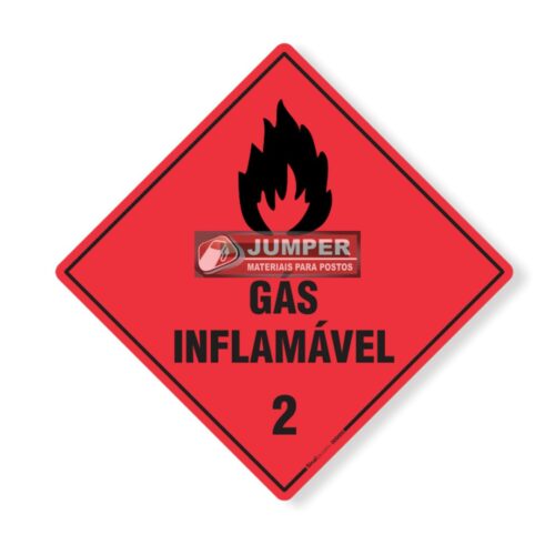 PLACA DE SIMBOLOGIA – Gás Inflamável
