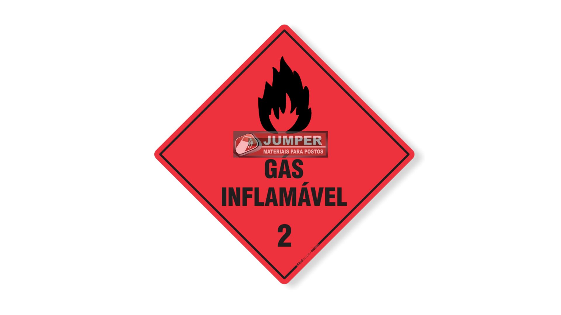 PLACA DE SIMBOLOGIA - Gás Inflamável